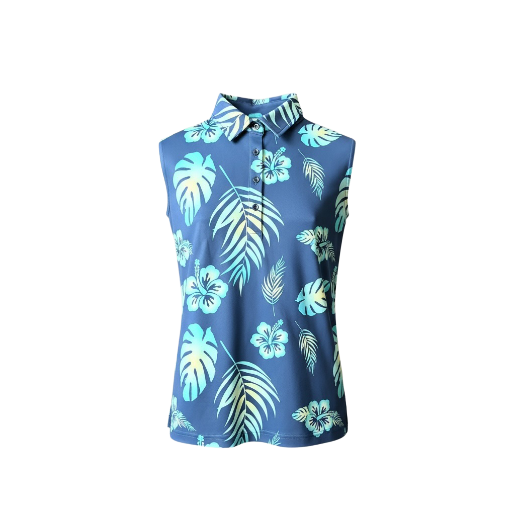 Aloha Waves Ladies Sleeveless Polo